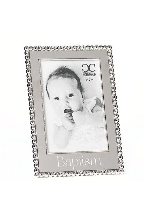 Silver Baptism Frame 4x6" photo - LI19904-Inspirational Gifts-Roman, Inc-Michigan Church Supply