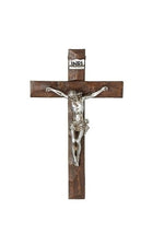 Silver Crucifix on cross 7.5"H - LI20303-Inspirational Gifts-Roman, Inc-Michigan Church Supply