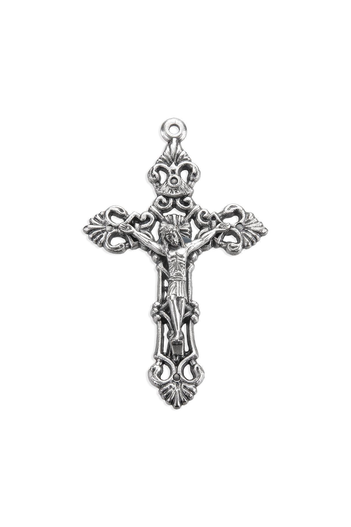 Silver Oxidized Crucifix 2" - TA2044-Inspirational Gifts-Hirten-Michigan Church Supply