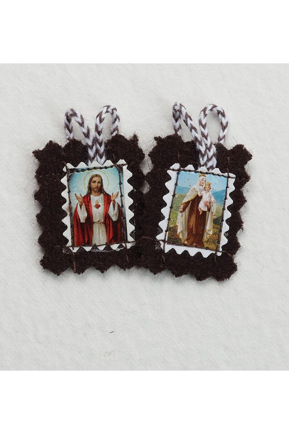 Small Felt Scapular - LAPL900-Inspirational Gifts-RELIGIOUS ART INC-Michigan Church Supply