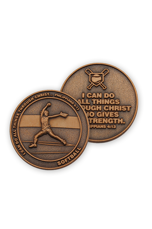 Softball Team Coins - FRSPORTS16-4-Inspirational Gifts-Logos Trading Post-Michigan Church Supply