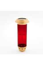 Solar Cemetary Lamp - EG9875PC-Inspirational Gifts-Alviti-Gold and Red-Michigan Church Supply