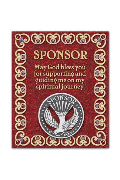 Sponsor Lapel Pin - GET714-Inspirational Gifts-Cathedral Art Medal and CA Gifts-Michigan Church Supply