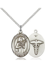 St Agatha/Nurse Medal - FN8003-Jewelry-Bliss Mfg-Sterling Silver-Michigan Church Supply