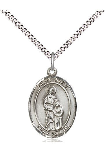 St Anne Medal - FN8374-Jewelry-Bliss Mfg-Sterling Silver-Michigan Church Supply