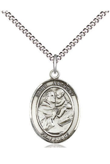 St Anthony of Padua - FN8004-Jewelry-Bliss Mfg-Sterling Silver-Michigan Church Supply