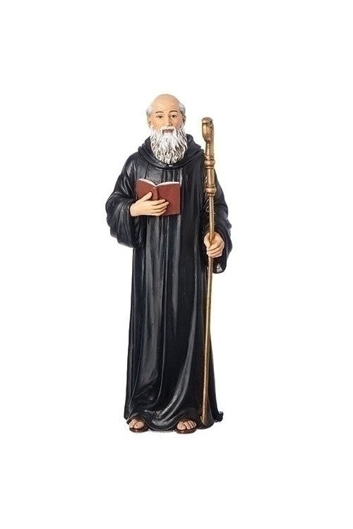 St Benedict 6.25" statue - LI603218-Inspirational Gifts-Roman, Inc-Michigan Church Supply