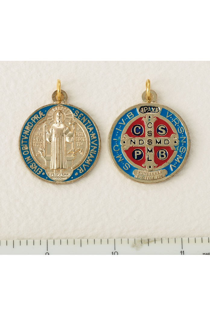 St Benedict Medal only - Gold - LAM113G-Inspirational Gifts-RELIGIOUS ART INC-Michigan Church Supply