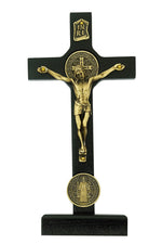 St Benedict Standing Crucifix - UZ80210-Inspirational Gifts-McVan-Michigan Church Supply