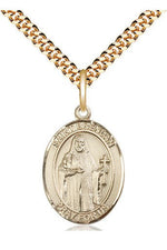 St Brendan the Navigator - FN8018-Jewelry-Bliss Mfg-Gold Filled-Michigan Church Supply