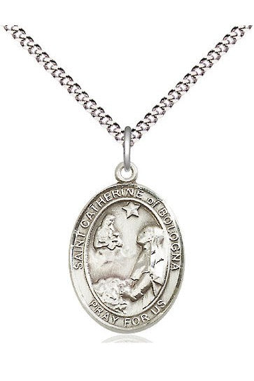 St Catherine of Bologna - FN8354-Jewelry-Bliss Mfg-Sterling Silver-Michigan Church Supply