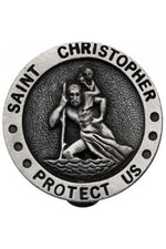 St Christopher Visor Clip - GEKVC102-Inspirational Gifts-Cathedral Art Medal and CA Gifts-Michigan Church Supply