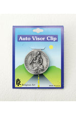 St Chritopher Visor Clip - LA42160-Inspirational Gifts-RELIGIOUS ART INC-Michigan Church Supply