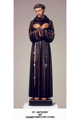 St Francis of Assisi - HD387-Church Life-Demetz-Linden Wood 36"-Michigan Church Supply