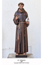 St Francis of Assisi - HD389-Church Life-Demetz-Fiberglass 48"-Michigan Church Supply