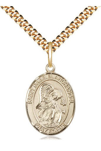 St Gabriel the Archangel - FN8039-Jewelry-Bliss Mfg-Gold Filled-Michigan Church Supply