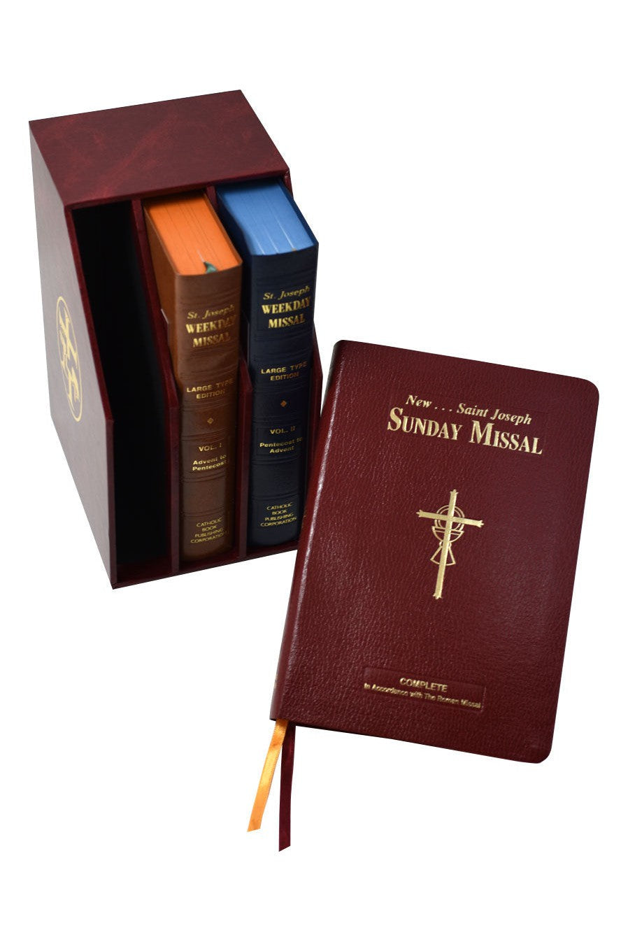 St Joseph Daily and Sunday Missal Set Large Type - GF838/23-Inspirational Gifts-Catholic Book Publishing Corp-Michigan Church Supply