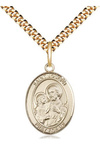 St Joseph medal - FN8058-Jewelry-Bliss Mfg-Gold Filled-Michigan Church Supply