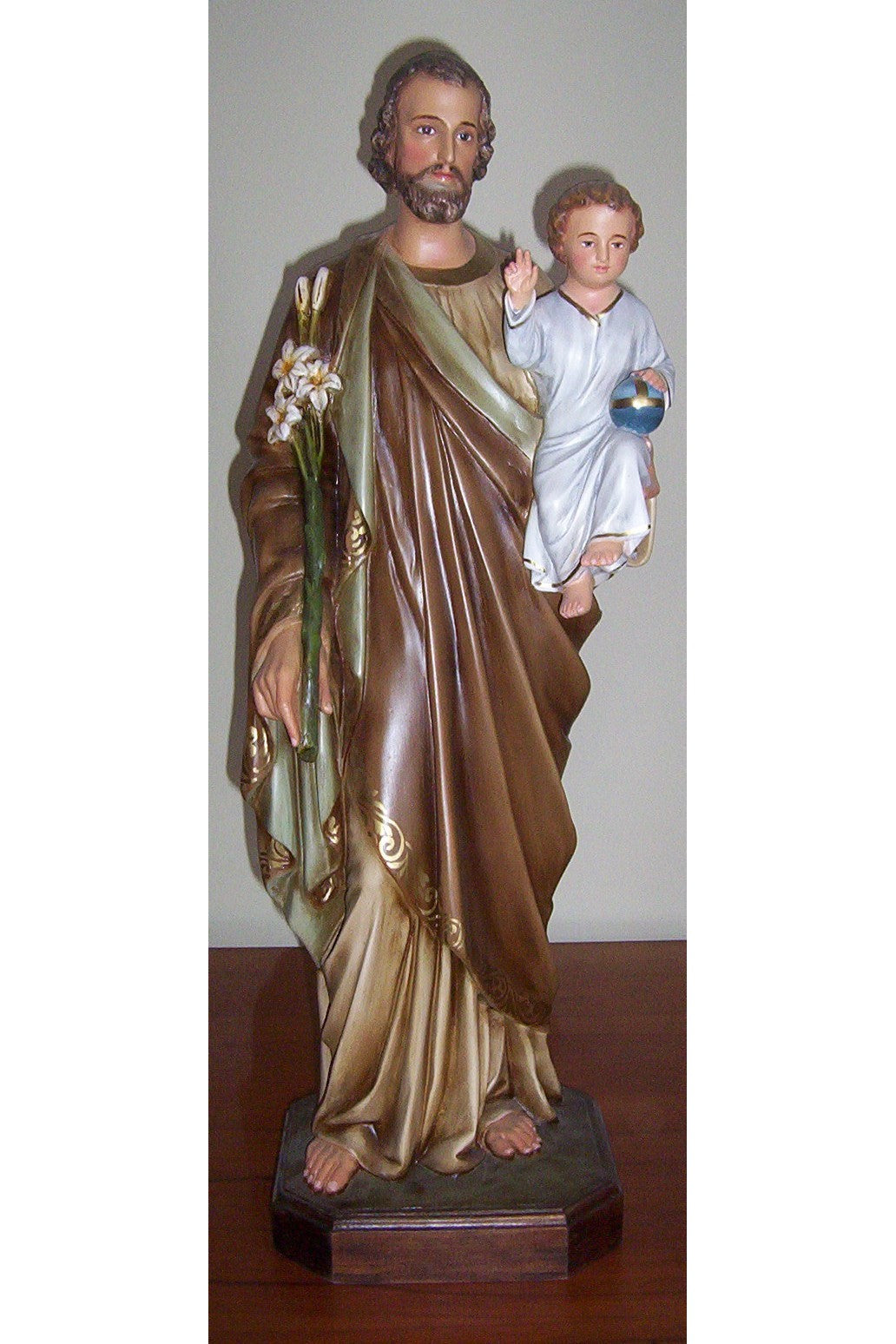 St Joseph with Child statue - 34" - RS-STJOSEPHCHILD-34-Church Life-Santa Teresita-Michigan Church Supply