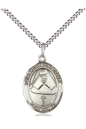 St Katherine Drexel medal - FN8015-Jewelry-Bliss Mfg-Sterling Silver-Michigan Church Supply