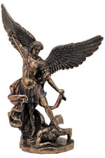 St Michael Statue - ZWSR76519-Inspirational Gifts-Goldscheider of Vienna-Michigan Church Supply