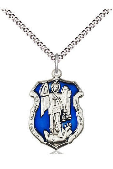 St Michael The Archangel Shield - FN6275E-Jewelry-Bliss Mfg-Michigan Church Supply