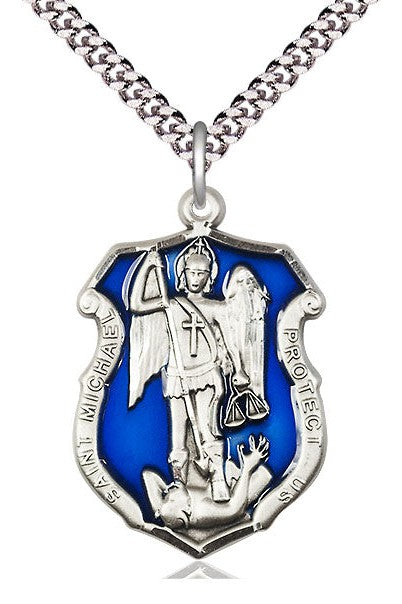 St Michael the Archangel Shiled - FN6274E-Jewelry-Bliss Mfg-Michigan Church Supply