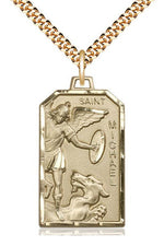 St Michael the Archangel medal - FN5720-Jewelry-Bliss Mfg-Gold Filled-Michigan Church Supply