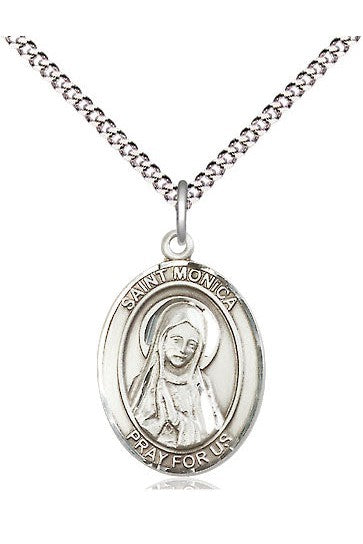 St Monica medal - FN8079-Jewelry-Bliss Mfg-Sterling Silver-Michigan Church Supply