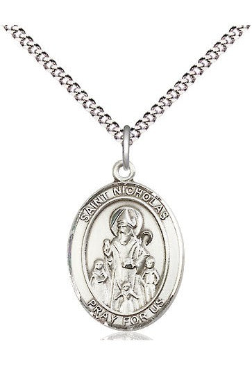 St Nicholas medal - FN8080-Jewelry-Bliss Mfg-Sterling Silver-Michigan Church Supply