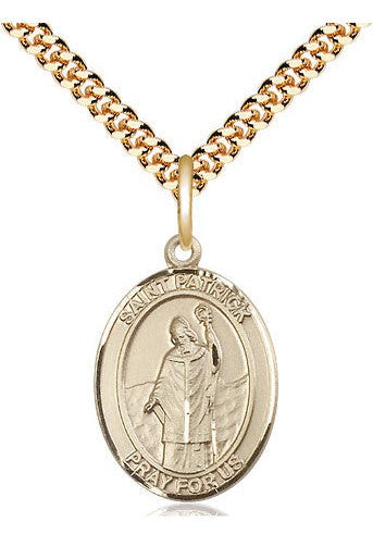 St Patrick medal - FN8084-Jewelry-Bliss Mfg-Gold Filled-Michigan Church Supply