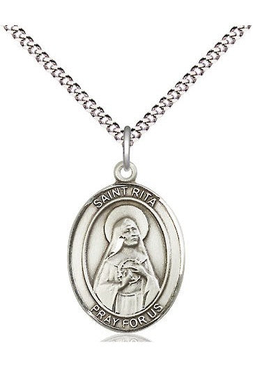 St Rita medal - FN8094-Jewelry-Bliss Mfg-Sterling Silver-Michigan Church Supply