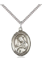 St Rose of Lima medal - FN8095-Jewelry-Bliss Mfg-Sterling Silver-Michigan Church Supply