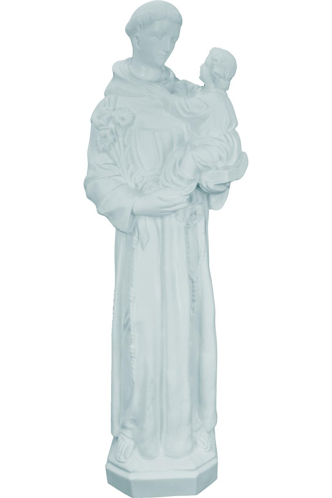 St. Anthony and Child WJSA2430C-Inspirational Gifts-Space Age Plastics-White-Michigan Church Supply