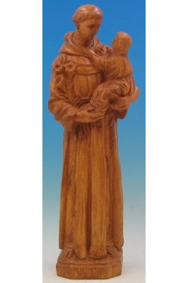 St. Anthony and Child WJSA2430C-Inspirational Gifts-Space Age Plastics-Wood Stain-Michigan Church Supply