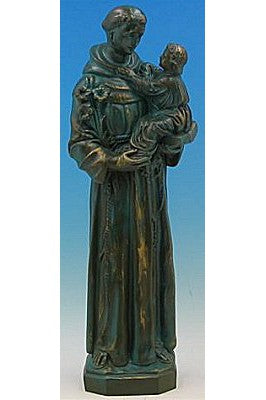 St. Anthony and Child WJSA2430C-Inspirational Gifts-Space Age Plastics-Patina-Michigan Church Supply