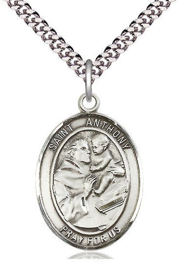 St. Anthony of Padua Medal - FN7004-Jewelry-Bliss Mfg-Sterling Silver-Michigan Church Supply