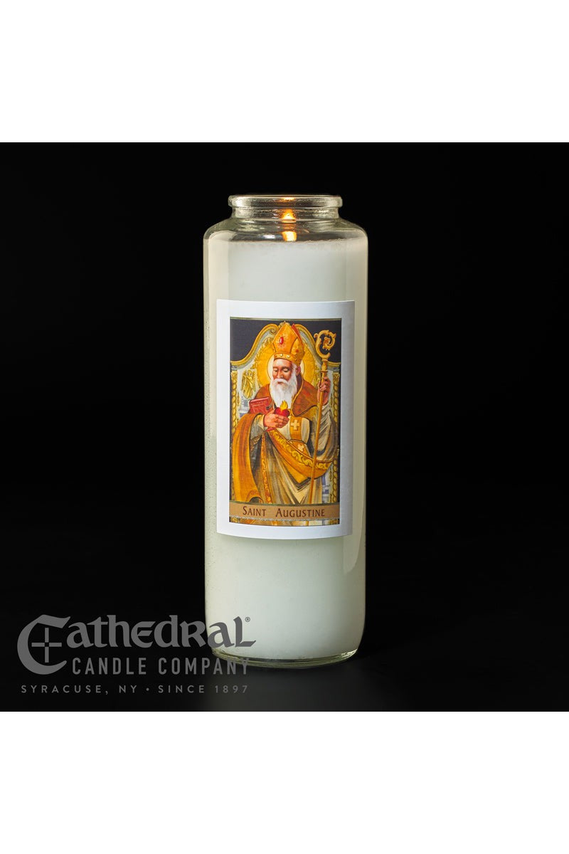 St. Augustine - GG2123-Church Life-Cathedral Candle-Michigan Church Supply