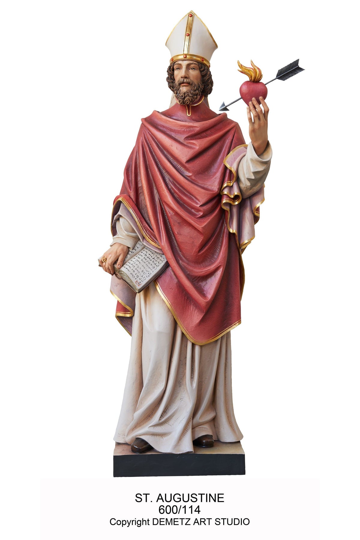 St. Augustine - HD600114-Church Life-Demetz-Fiberglass 60"-Michigan Church Supply