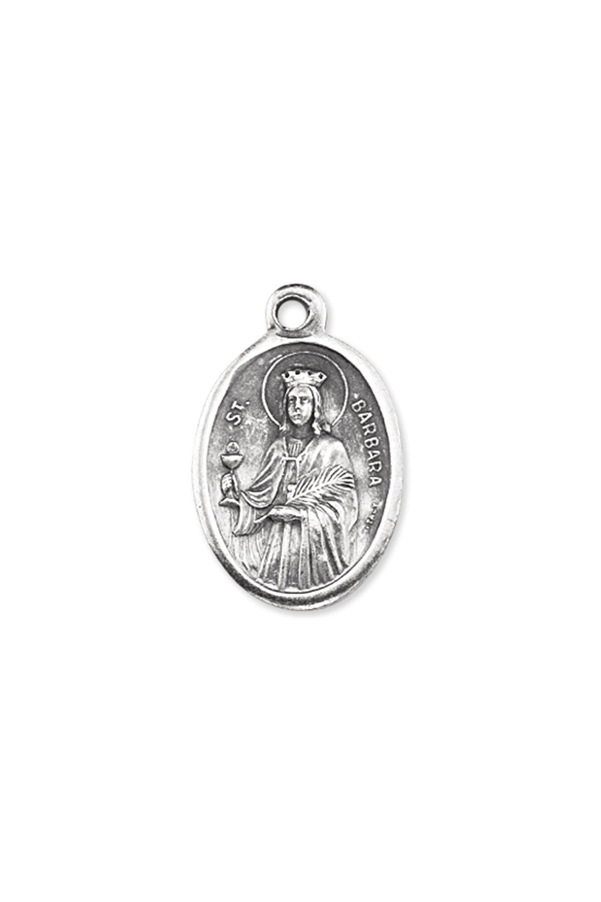 St. Barbara Medal - TA1086-Jewelry/Inspirational Gifts-Hirten-Michigan Church Supply