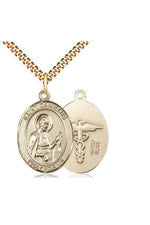 St. Camillus of Lellis Medal - FN7019-Jewelry-Bliss Mfg-Gold Filled-Michigan Church Supply