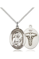 St. Camillus of Lellis/Nurse Medal - FN8019-Jewelry-Bliss Mfg-Sterling Silver-Michigan Church Supply