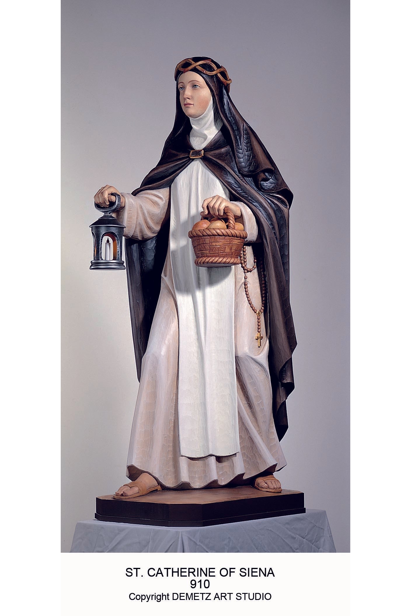 St. Catherine of Siena - HD910-Church Life-Demetz-Fiberglass 36"-Michigan Church Supply