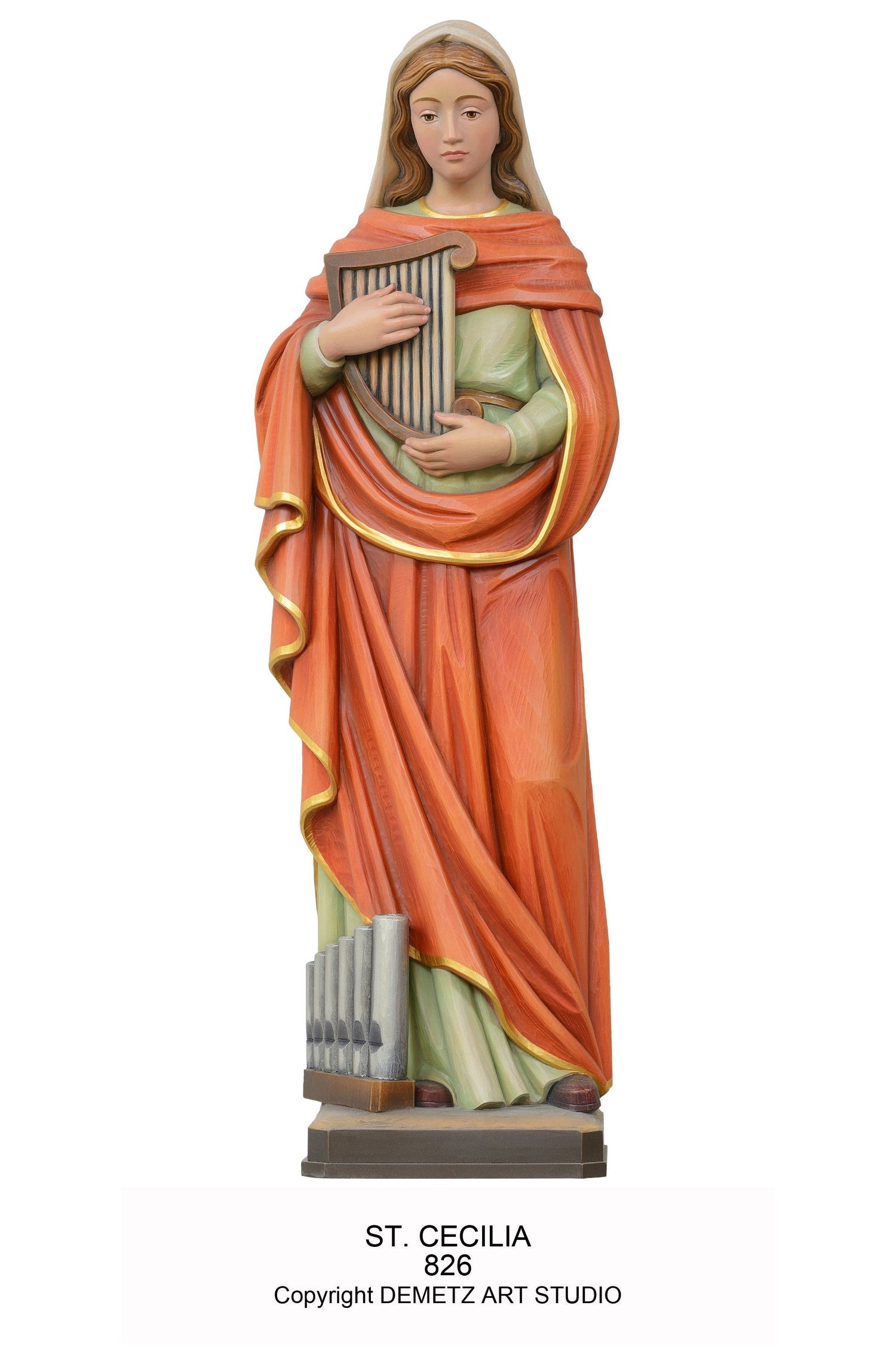 St. Cecilia - HD826-Church Life-Demetz-36"-Michigan Church Supply