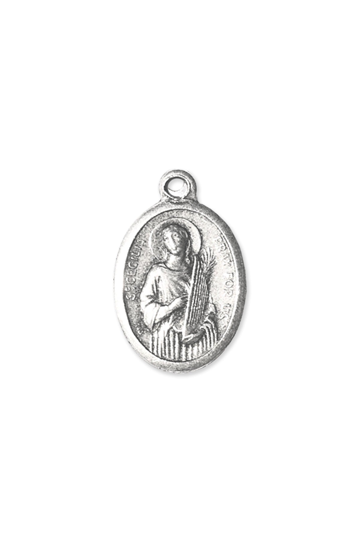 St. Cecilia Medal - TA1086-Jewelry/Inspirational Gifts-Hirten-Michigan Church Supply