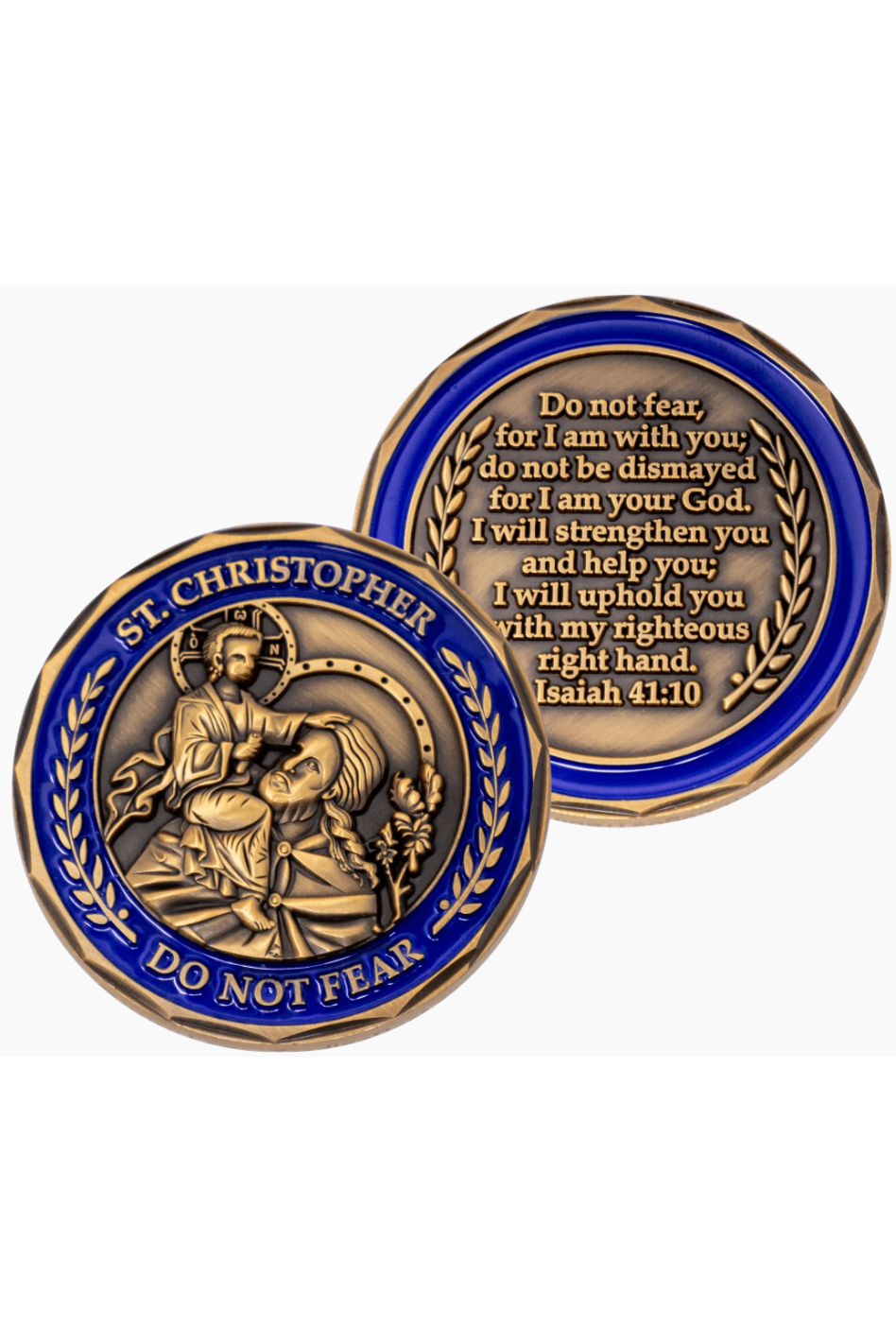 St. Christopher Enamel Coins - FRCOIN32-4-Inspirational Gifts-Logos Trading Post-Michigan Church Supply