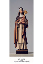 St. Clare - HD902-Church Life-Demetz-Linden Wood 36"-Michigan Church Supply