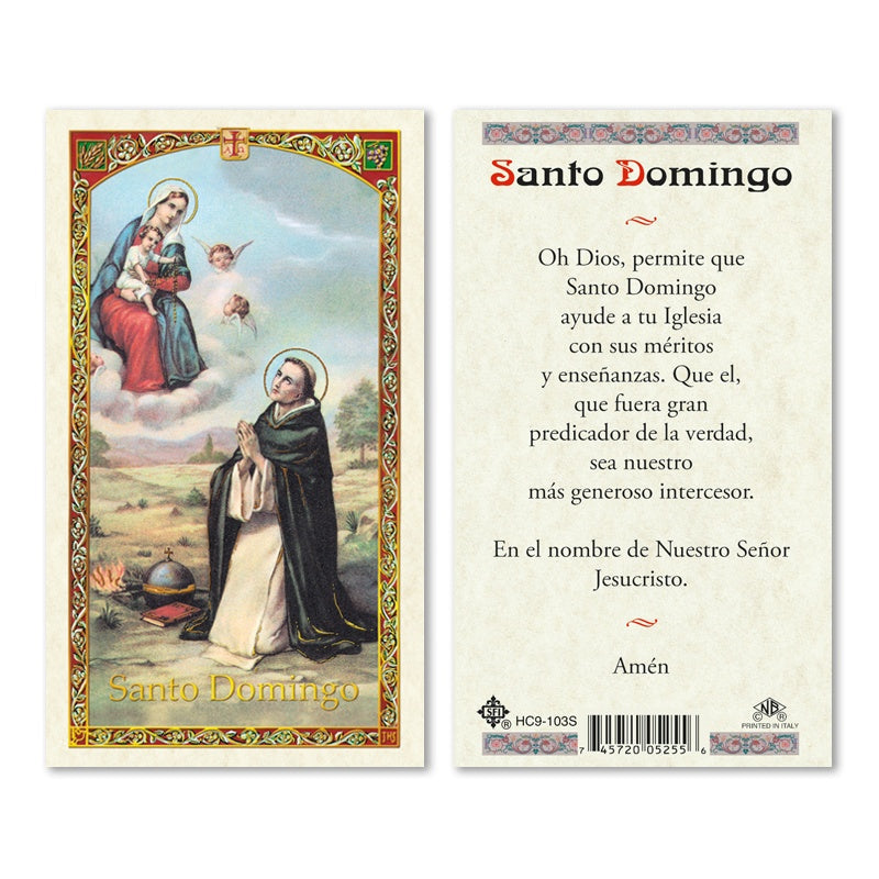 St. Dominic Oracion Santo Domingo - WSHC9103S-Inspirational Gifts-San Francis-Michigan Church Supply