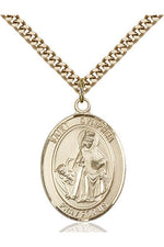 St. Dymphna Medal - FN7032-Jewelry-Bliss Mfg-Gold Filled-Michigan Church Supply