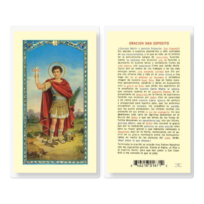 St. Expeditus Oracion San Expedito - TA700294-Inspirational Gifts-Hirten-Michigan Church Supply